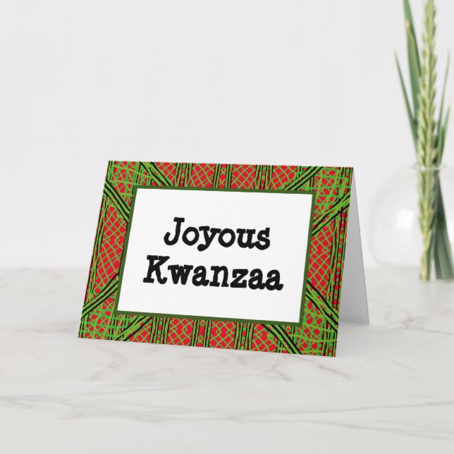 Carte Kwanzaa - Joyeuse #7 (Devant)