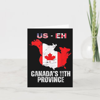 Carte La 11e province des États-Unis du Canada Funny Us-