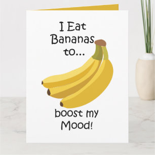 Carte La banane améliore mon humeur, c'est drôle