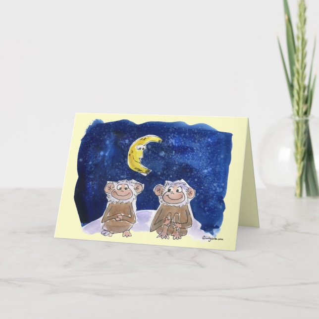 Carte La bande dessinée heureuse de Bananaversary (Devant)