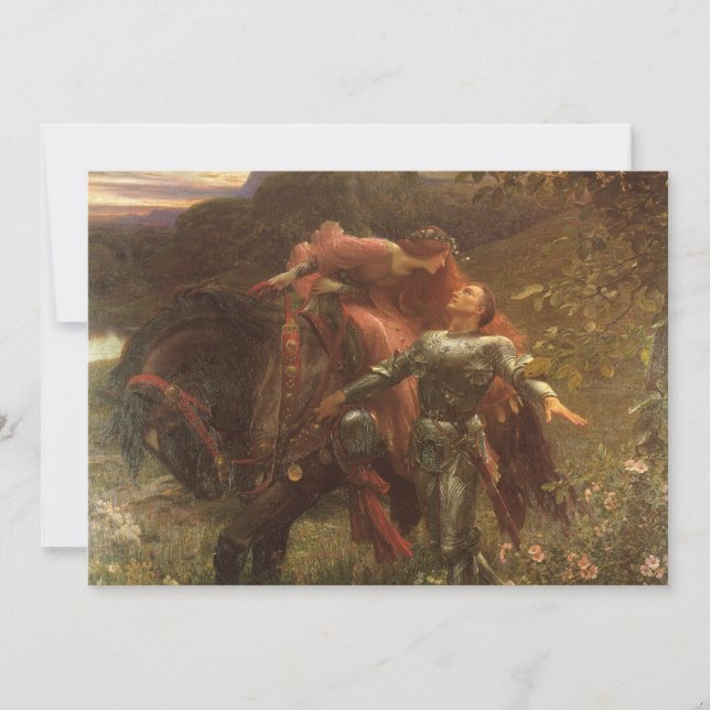 Carte La Belle Dame sans Merci par Sir Frank Dicksee (Devant)