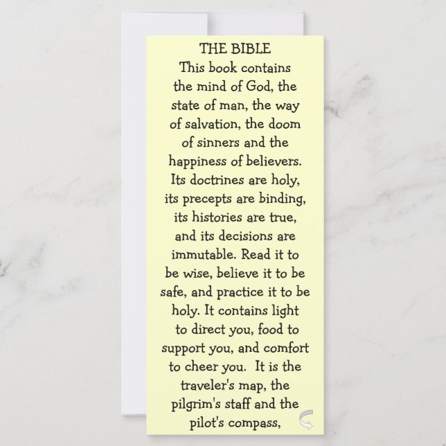 Carte La Bible Le Livre (Devant)