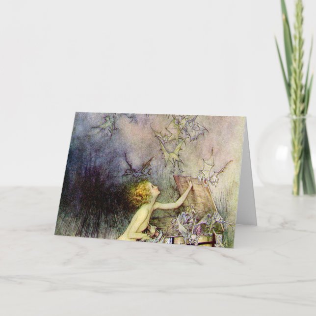 Carte La boîte de Pandore par Arthur Rackham (Devant)