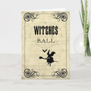 Carte La boule Halloween de sorcières