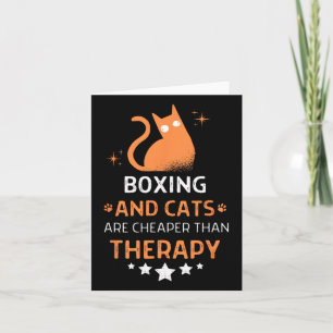 Carte La Boxe Et Les Chats Sont Moins Chers Qu'Une Théra