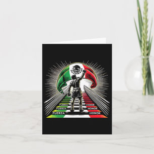 Carte La boxe mexicaine Fuerza Honor Spirit
