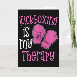 Carte La boxe thaïlandaise féminine est ma thérapie Femm
