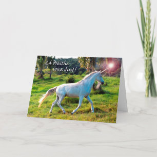 Carte Lá Breithe sona duit Irish Birthday with Unicorn