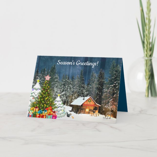 Carte La cabane de Noël  (Devant)