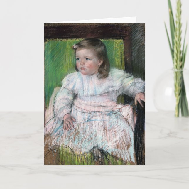 Carte La ceinture rose, Mary Cassatt (Devant)