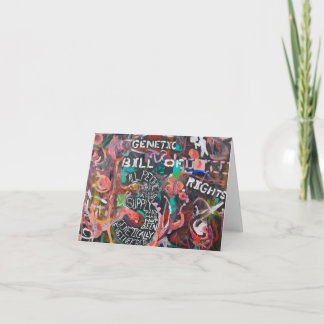 Carte La charte génétique des droits Peinture #3 Card