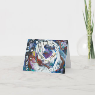 Carte La charte génétique des droits Peinture #9 Card