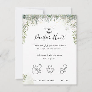 Carte La chasse au Pacifique   Jeu Baby shower