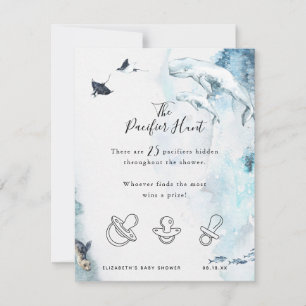 Carte La chasse au Pacifique   Jeu Baby shower