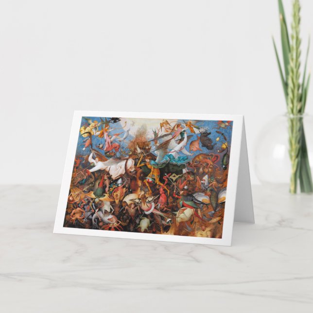 Carte La chute des anges rebelles, Pieter Bruegel (Devant)
