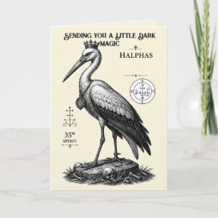 Carte La cigogne vigilante d'Halphas