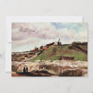 Carte La colline de Montmartre avec carrière par Vincent