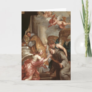 Carte La communion de Saint-Bonaventure