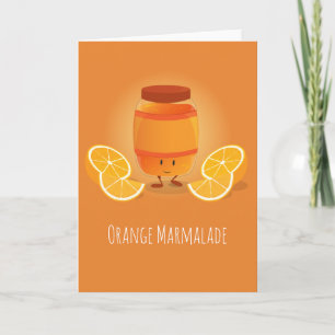 Carte La confiture d'oranges de sourire bloquent la