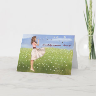 Carte La connaissance est part de puissance… il !