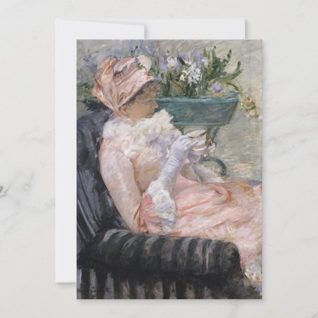 Carte La coupe du thé | Mary Cassatt (Devant)