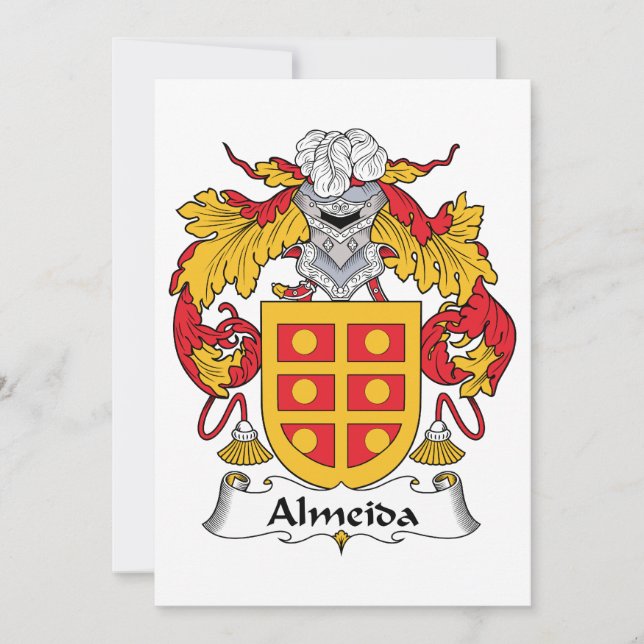 Carte La crête de la famille Almeida (Devant)