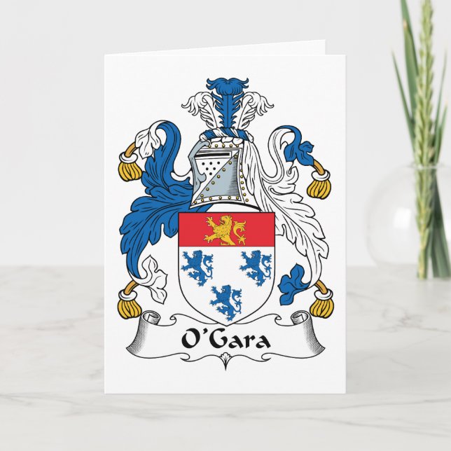 Carte La crête de la famille O'Gara (Devant)