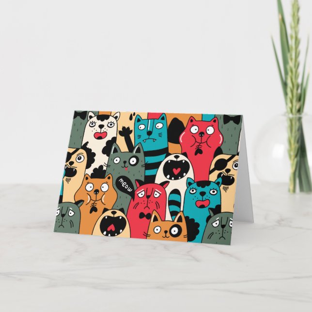 Carte La Crowd of cats (Devant)