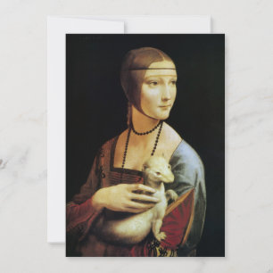 Carte La Dame à l'hermine de Léonard de Vinci