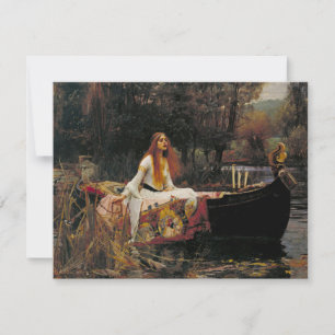 Carte La Dame de Shalott 1888 John William Waterhouse