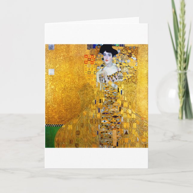 Carte La Dame en or, Gustav Klimt (Devant)