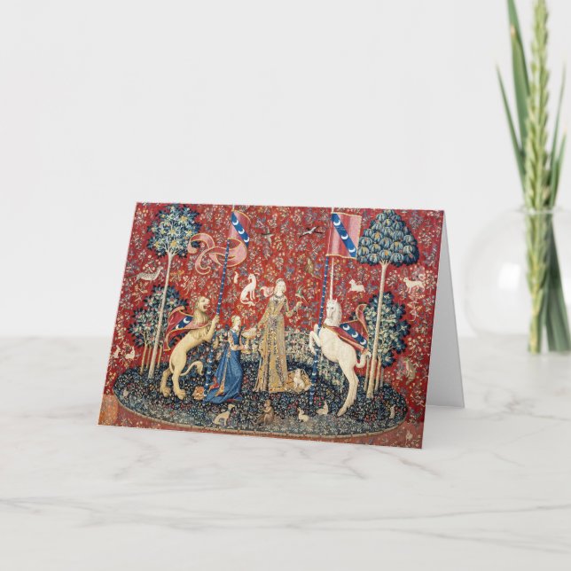 Carte La Dame et la licorne, Goûtez (Devant)