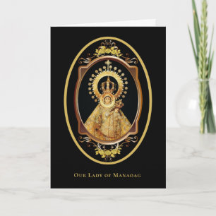 Carte La Dame religieuse de Manaoag Philippines Catholiq