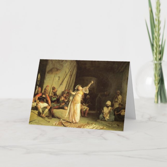 Carte "La danse de l'Almeh", par Jean Léon Gerome (Devant)