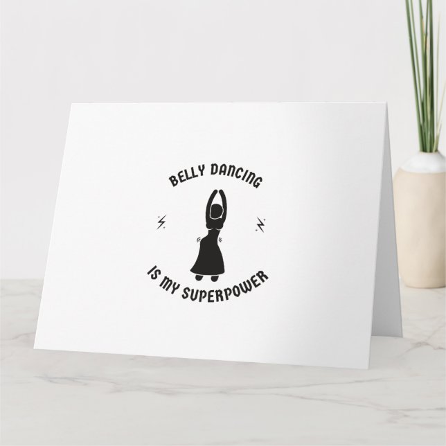 Carte La danse du ventre est ma superpuissance (Devant)