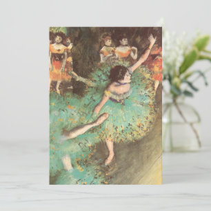 Carte La danseuse verte d'Edgar Degas, Ballet Vintage