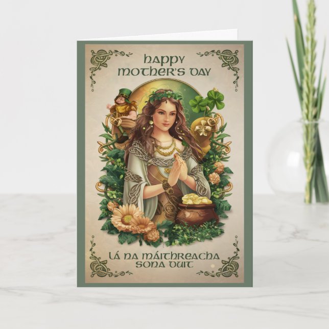 Carte La déesse celtique Fête des mères irlandaises (Devant)