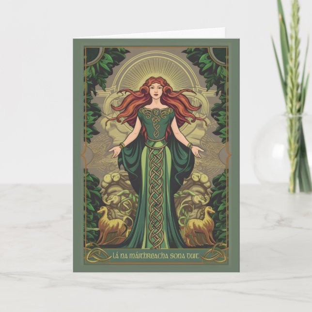 Carte La déesse celtique Fête des mères irlandaises (Devant)
