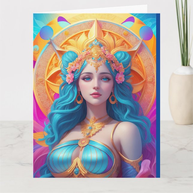 Carte La déesse grecque Aphrodite dans sa splendeur (Devant)