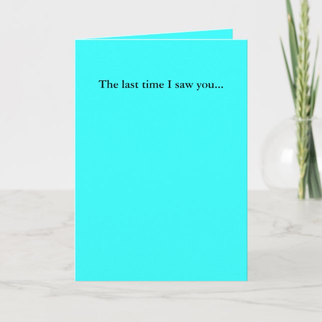 Carte La dernière fois je vous ai vus… (Devant)