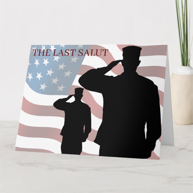 CARTE LA DERNIÈRE SALUT (Devant)