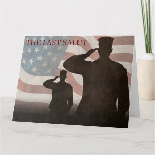 CARTE LA DERNIÈRE SALUT VINTAGE