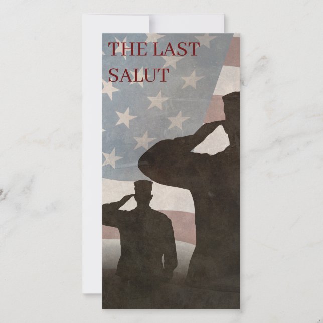 CARTE LA DERNIÈRE SALUT VINTAGE (Devant)