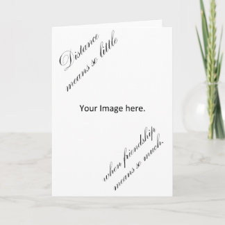 Carte La distance signifie tellement peu quand des