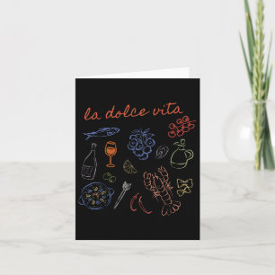 Carte La Dolce Vita Cute Italie Ciao Bella Girl Summer O
