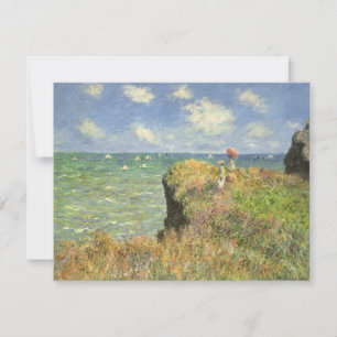 Carte La falaise à Pourville de Claude Monet