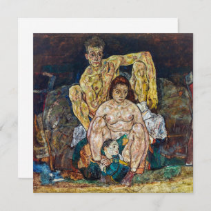 Carte La famille   Egon Schiele  