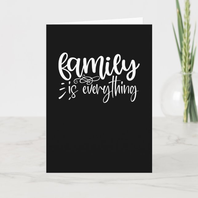 Carte La famille est tout (Devant)