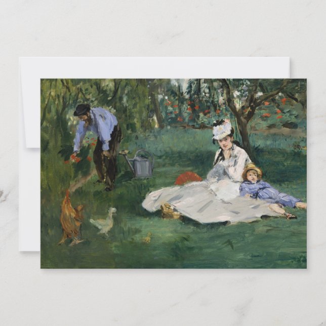 Carte La famille Monet dans son jardin | Édouard Manet (Devant)