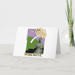 Carte La Faucheuse Sombre Cadeaux de dessin animé drôle